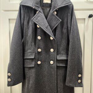 Laundry Charcoal Wool Peacoat